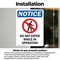Signmission Do Not Enter While Sign, Vinyl Decal, 5in W x 7in L, 2PK OS-2PACK-NS-D-57-V-11257 - alternate 3